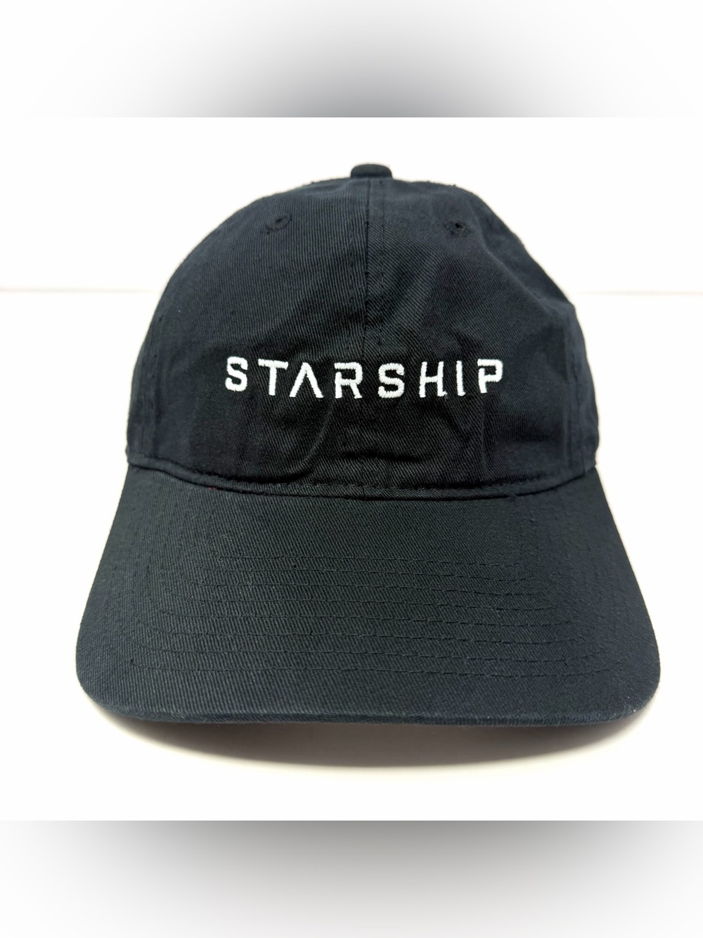 SpaceX Starship Dad Cap Baseball Cap Strapback Black Embroidered Elon Musk NEW